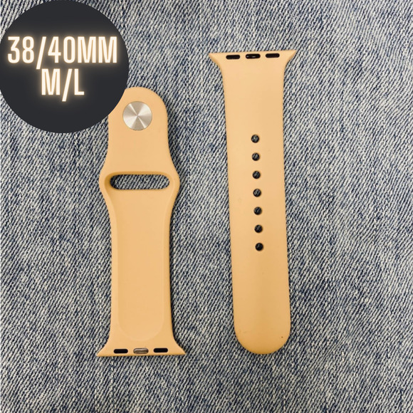 Unbranded Other - 38/40mm M/L Apple Watch Band Solid Tan NEW